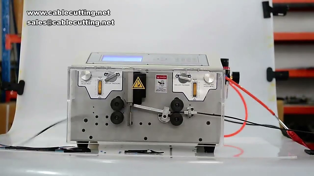 0 1 4 5mm2 AWG10 AWG28 Double Peeling Stripping Cutting Machine 300W Computer Automatic Wire Strip S