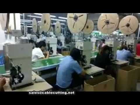 Semi automatic wire stripping crimping