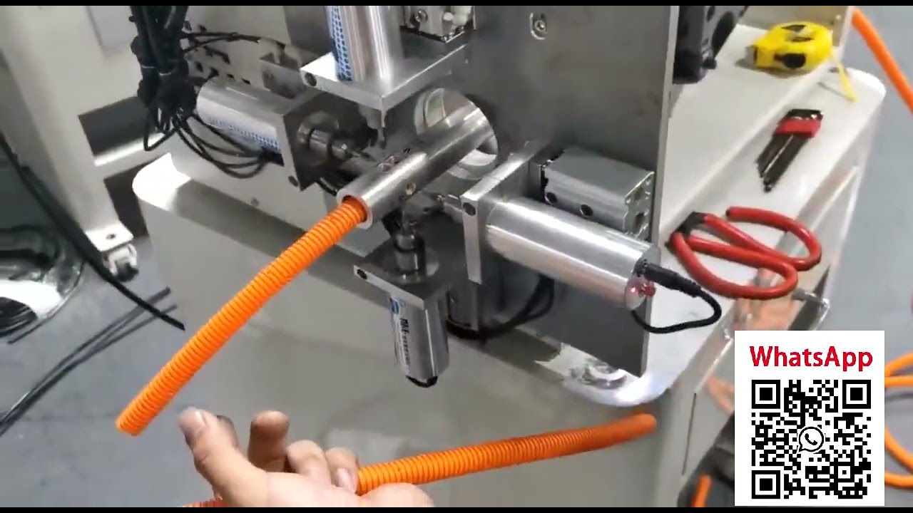Corrugated Tube Cutting, Slitting, and Punching Machine