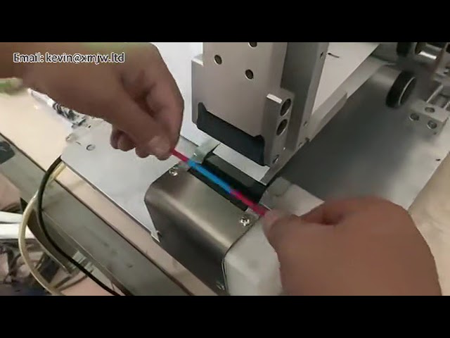 Factory direct sales wire winding labeling machine wire and plug folding barcode label DC power data