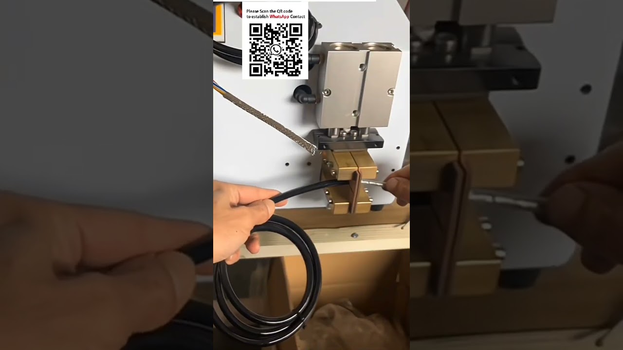 Pneumatic Hot Melt Stripper for Metal Braided Shield No Core Damage #Wire Harness Automation